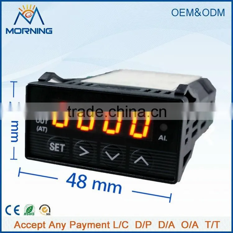 XMT7100 Enail Panel Size 48*24mm Mini White Led Digital Display Industrial Use DC 12V PID Auto Tuning Temperature Controller