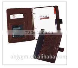 Popular 34*25cm Red / Blue Color PVC Agenda/Notebook.