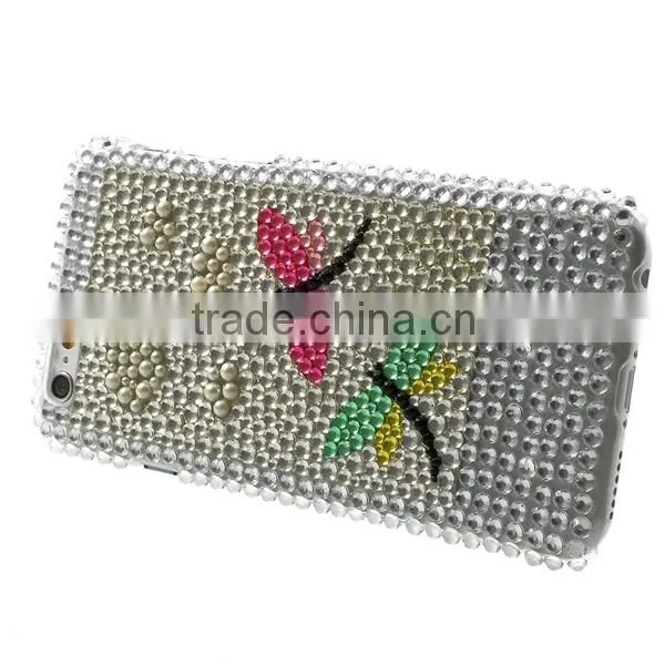 Fashionable Girl's favorite design Rhinestones back cover case for Apple iPhone 6