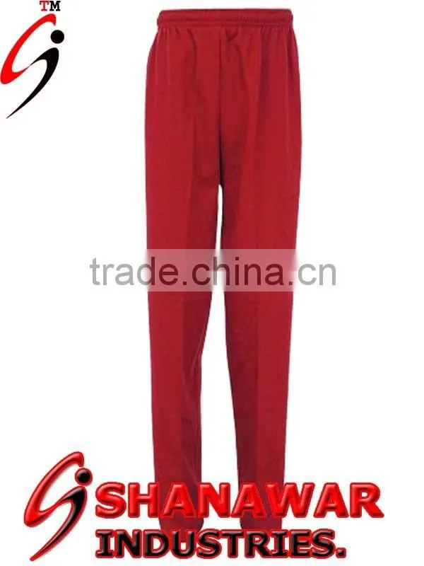 Red Plain Trouser