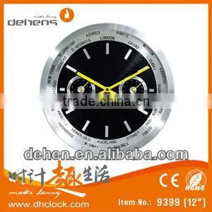 glass wall clock