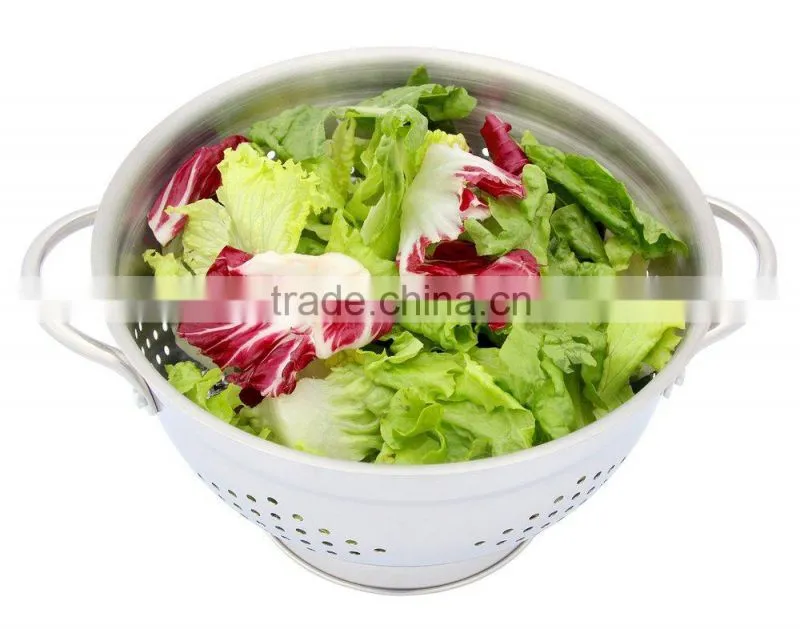 stainless steel rice colander with color painted