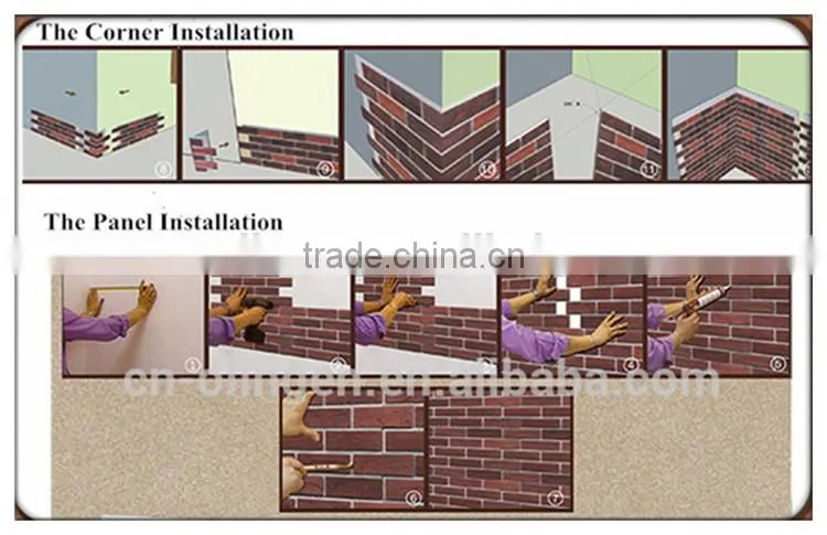 Popular wall face brick with xps inside