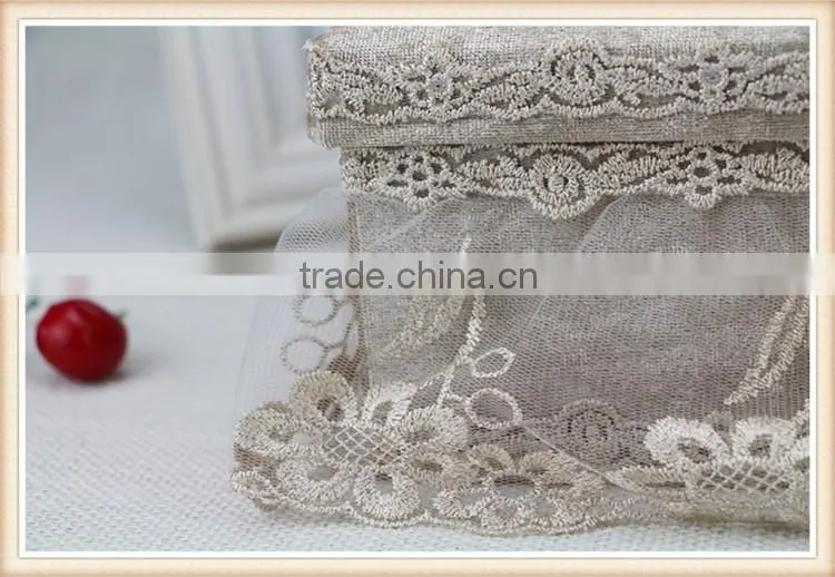 Yiwu household decoration table flannel tissue box