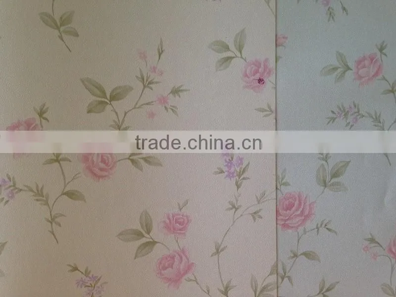 country style flowers vinyl wallpaper