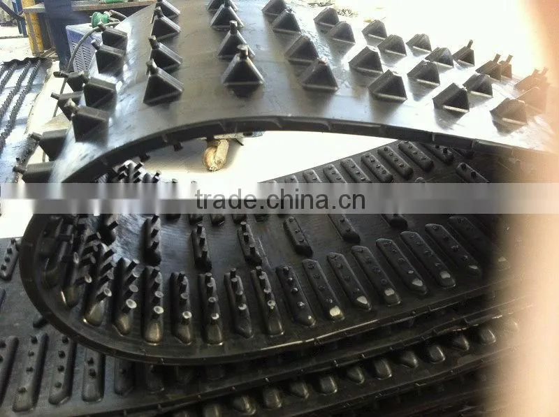 snow scooter rubber track/rubber track for snow vehicle