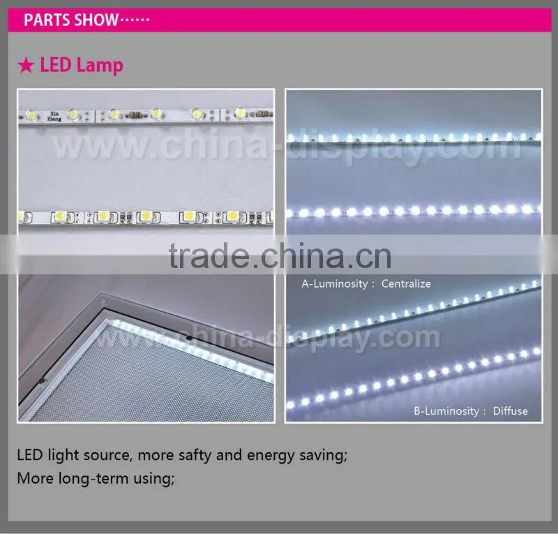 Shop sign advertising light boxes message led display panel board