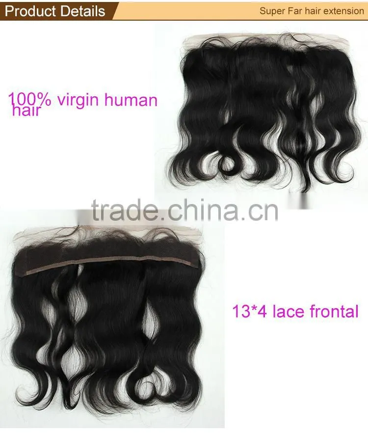 Accept sample order 13*4 lace area synthetic hair lace frontal