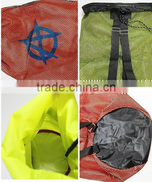 Mesh Drawstring Backpack Tote Sport Pack Swimming Shopping Bag travel Beach Backpack