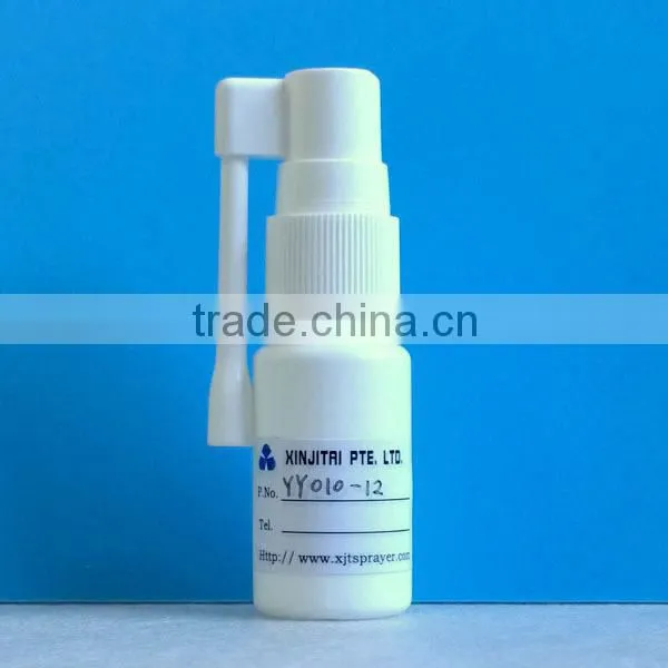 10ml Additional Volume HDPE Throat Spray Bottle with Rod Nozzle