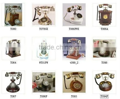 Wood Vintage Wall Telephone