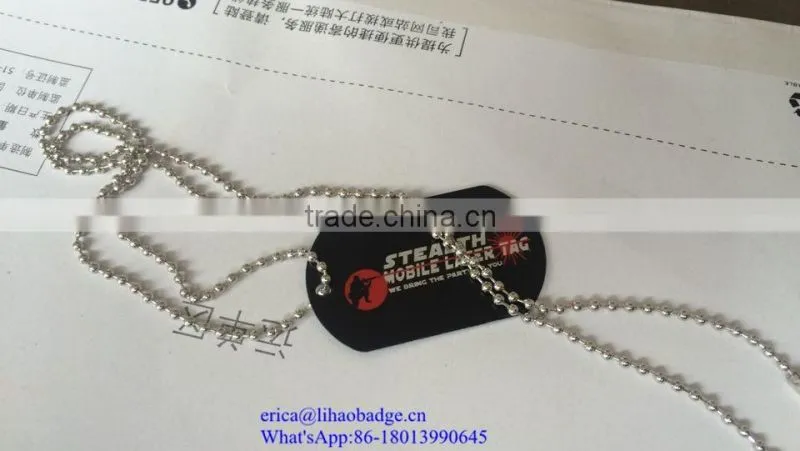 Aluminum silkscreen printing ID dog tag