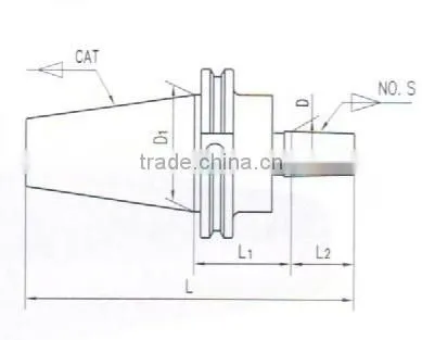 CAT40 drill chuck arbor