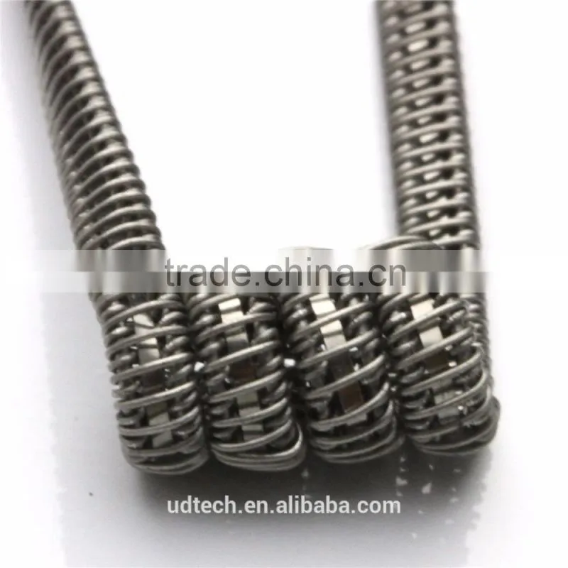 UD prebuilt clapton coils staggered fused clapton coil wire
