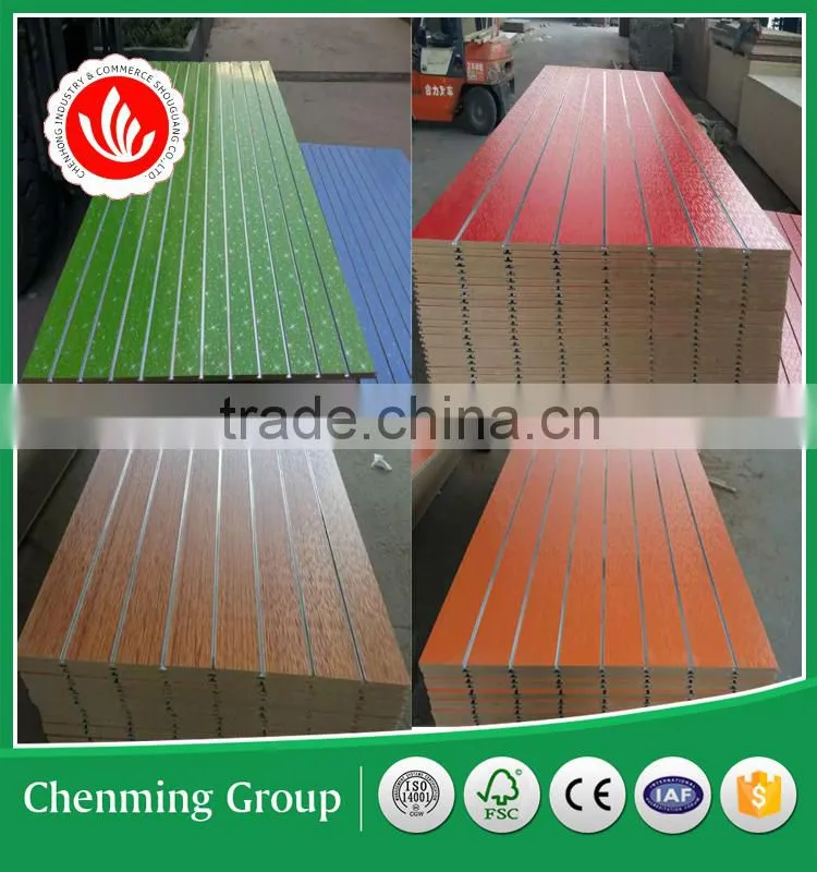 grooved mdf display board for shop