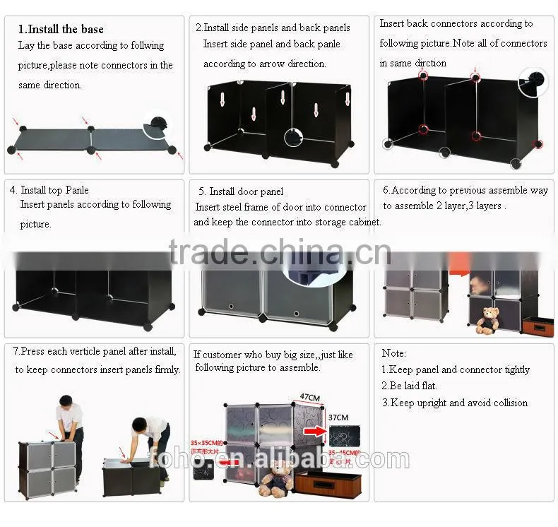 DIY bedroom almirah designs,colorful waterproof and dustproof plastic almirah clear