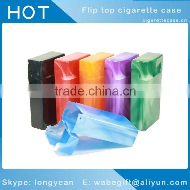Flip top Cigarette Case box holder use for 20s standard kind size cigarette pack