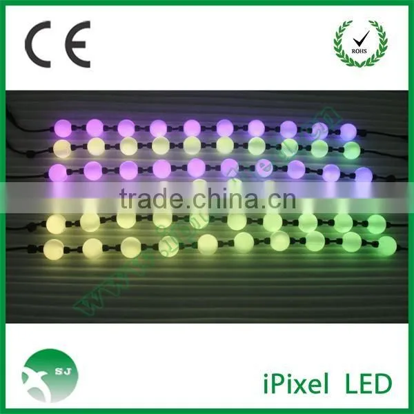 3d view led ball string waterproof pixels balls for christmas tree