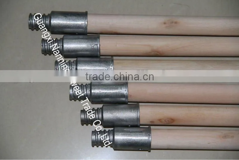 Metal wooden broom handles