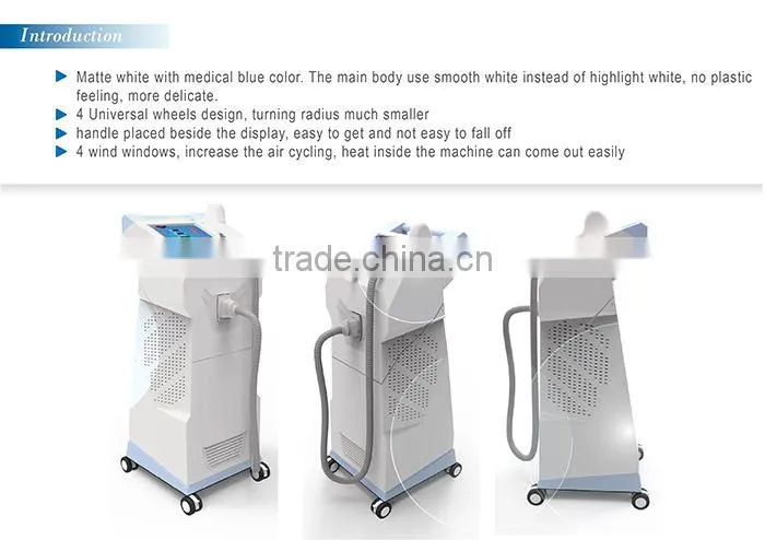 12x20mm big spot crystals vertical 810nm diode laser hair removal for permanently hair remove