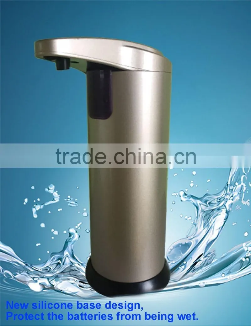 Wholesale 250ml hot stainless steel automatic hand sanitizer soap dispenser foam sensor soap dispenser