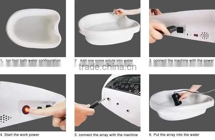Health Care Ionic Detox Foot Spa Apparatus For Dedoxifying Body