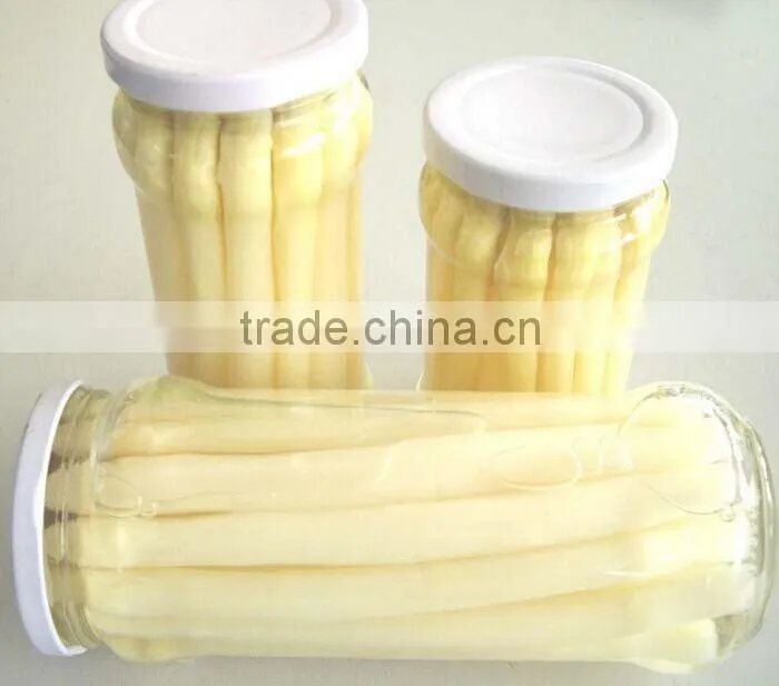 Fresh Canned White Asparagus in jar with Price