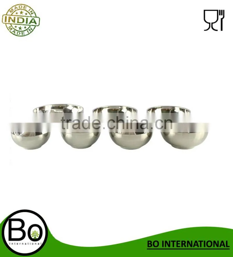 11.5-18cm high quality stainless steel double wall bowl