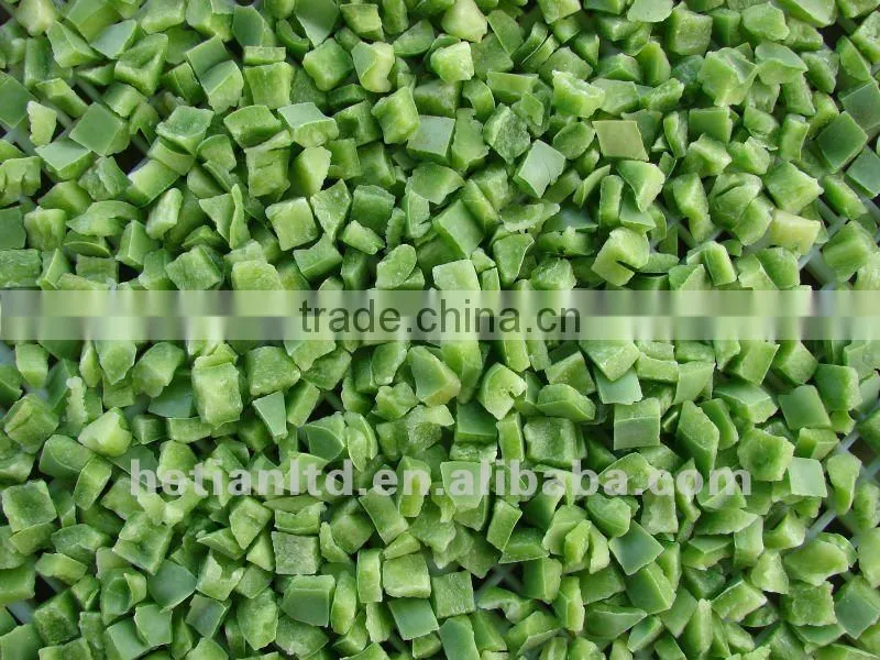 IQF diced red bell pepper