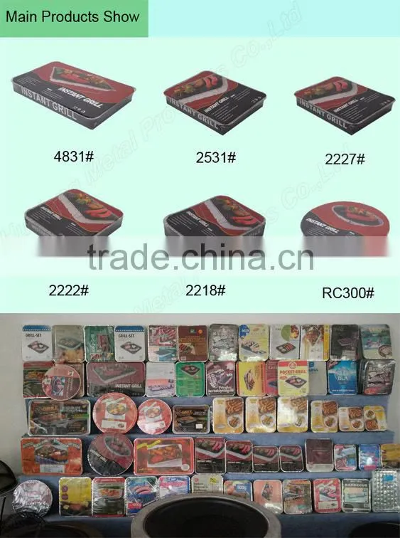 2015 Most Popular BBQ Charcoal Grill, Disposable Grill, Instant BBQ Grill