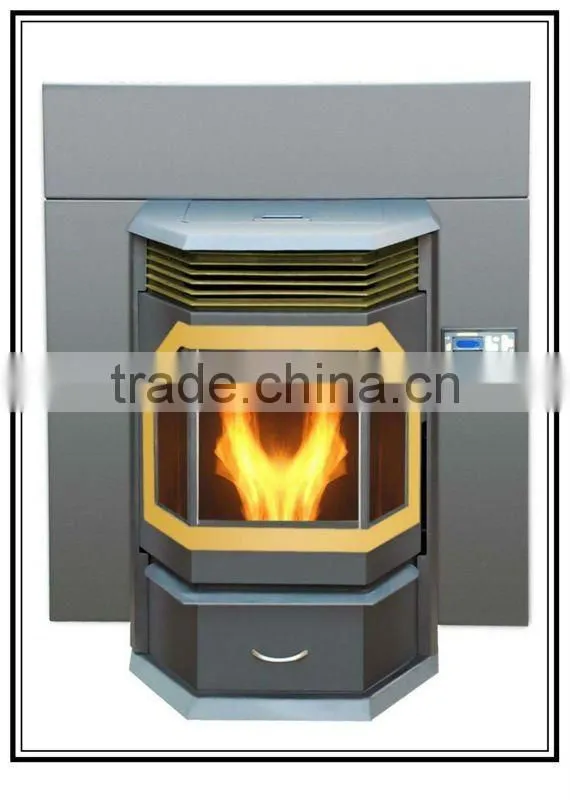 wood fireplace
