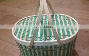 FD - 15863Home decor bamboo handicraft rattan basket wholesale