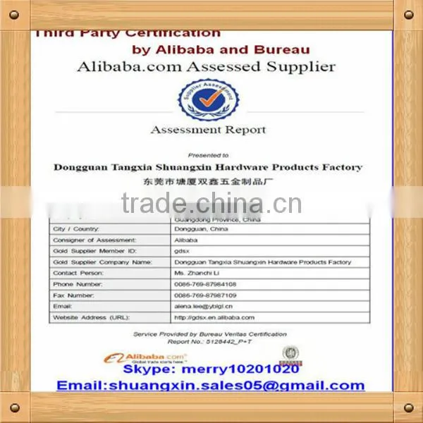 high precision spring steel button clip, v spring clip in china factory ISO9001 passed
