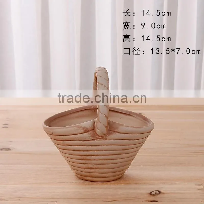 Ceramics Flower Pot for Home Office Desk Garden Decoration