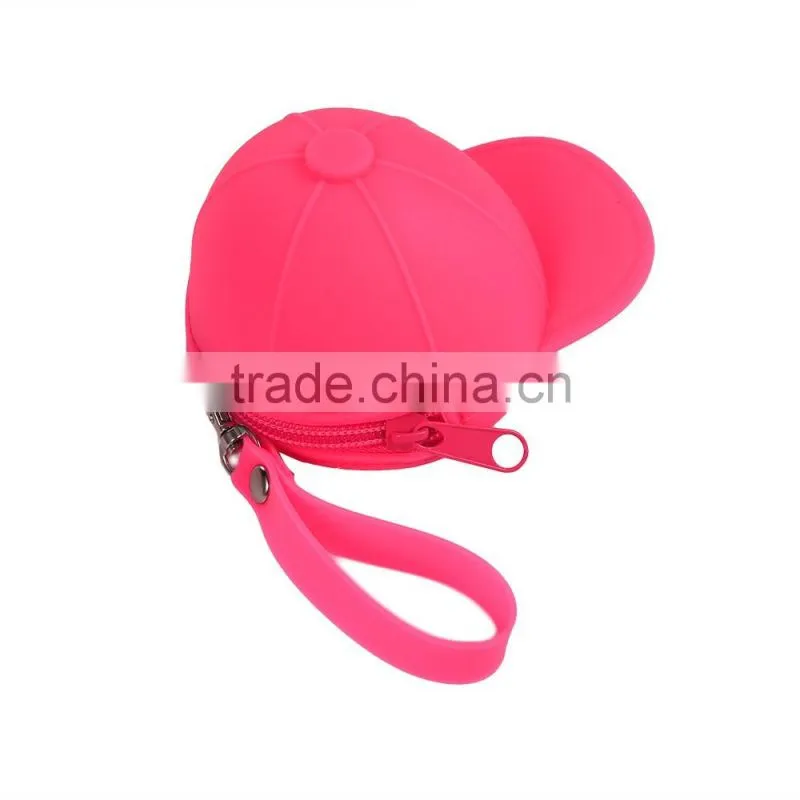 New arrival!!! Portable convenient durable silicone key purse with zipper