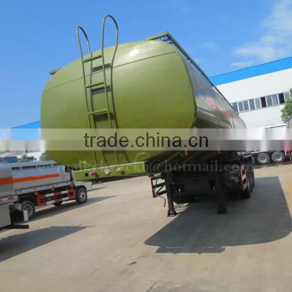 3 Axles Corrosive Material Tank Transport Semi trailer 30m3