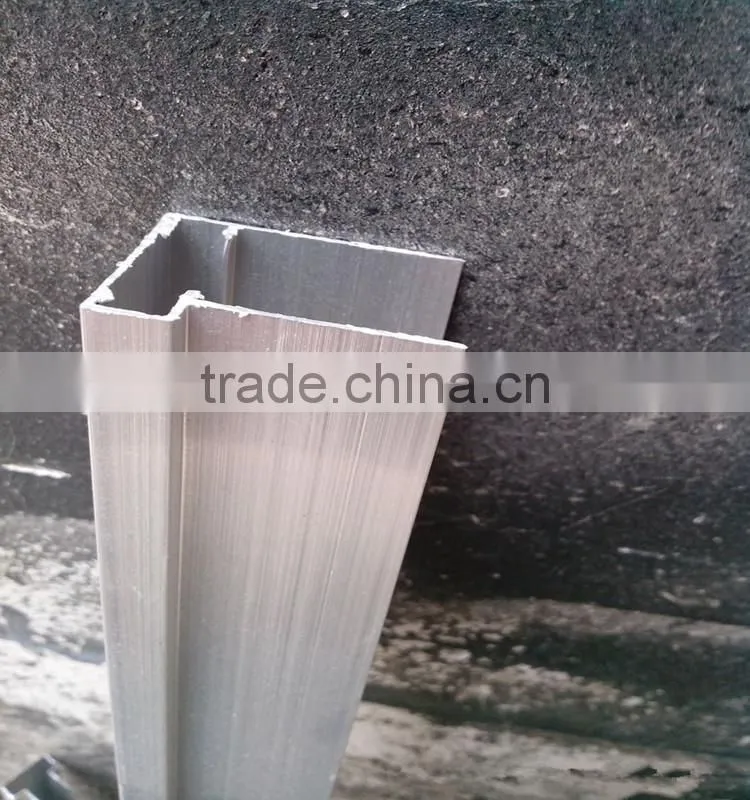 Color anodised powder coated black board aluminum profile