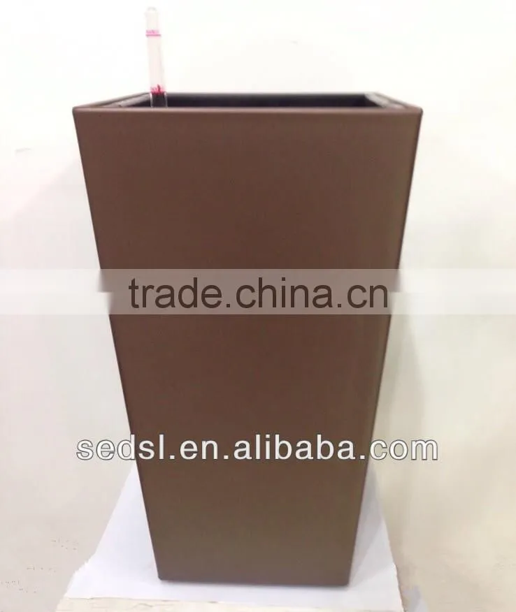self-watering square wholesale glass flower pots