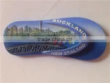 2015 slipper shape resin custom fridge magnets for home decor