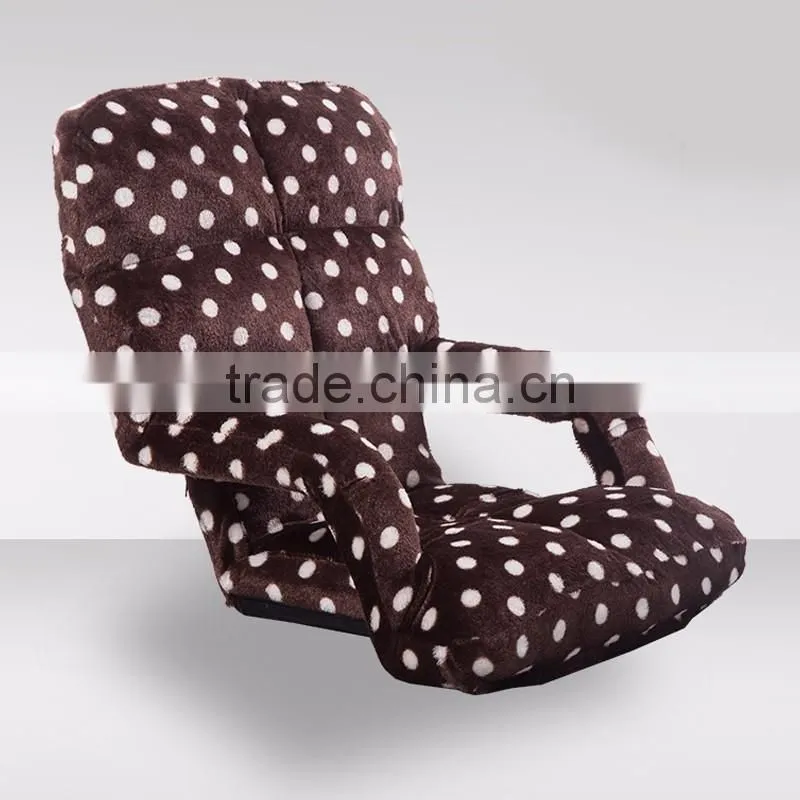 Folding armrest floor chair for single person