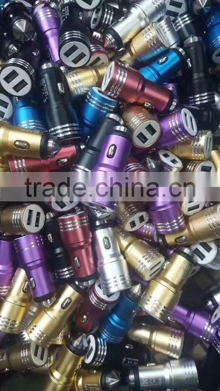 Double USB ports Wholesale Quick Charging Universal Car Charger