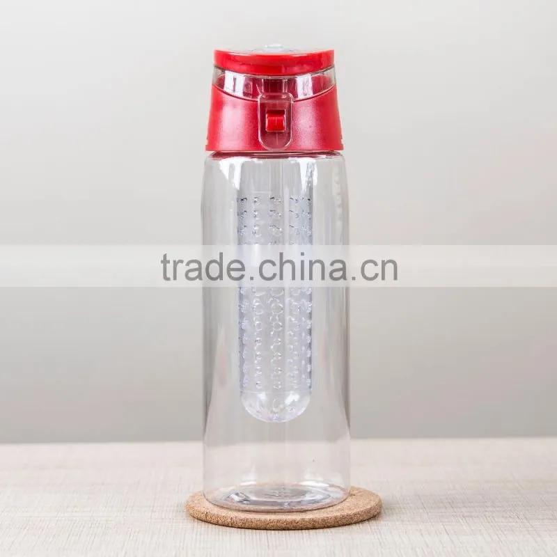 BPA Free private label Bottom Loading Fruit Infuser Water Bottle