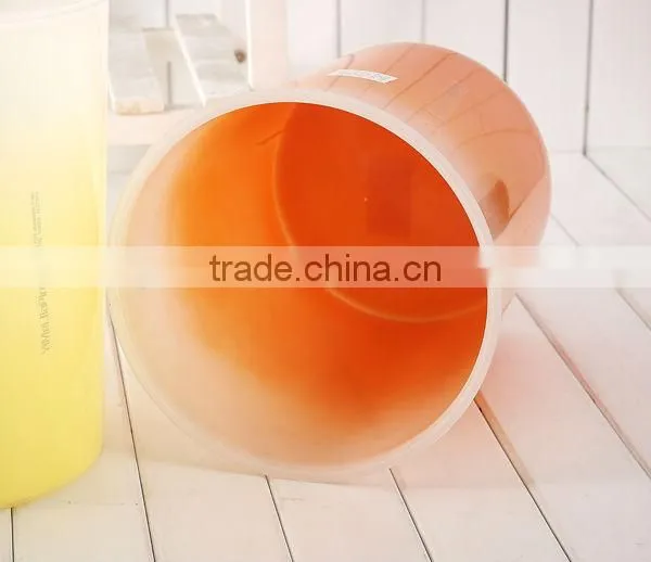 New item two-tone dustbin plastic garbage can