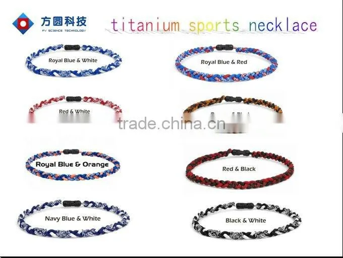 2012 sports weave titianium necklace