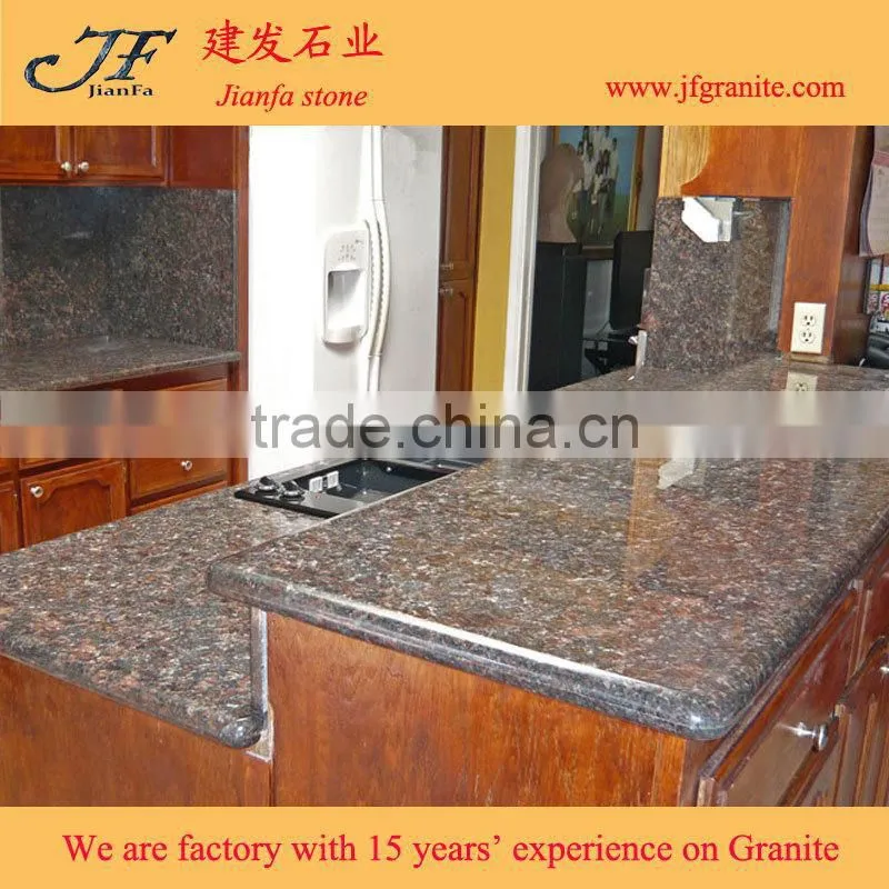 Ready Made Sapphire Blue And Brown Granite Countertops
