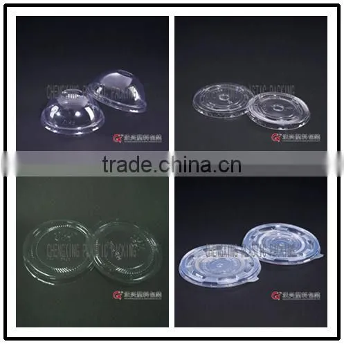 95mm Disposable clear plastic dome lids for coffee cup