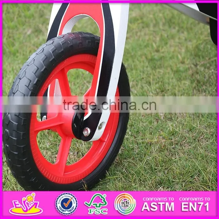 2016 new design preschool wooden balance bikes for toddlers W16C131