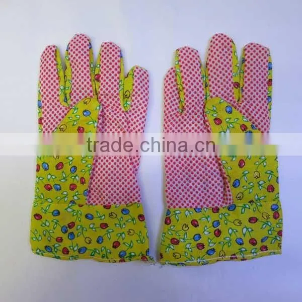 PVC Dotted Safety Garden Gloves