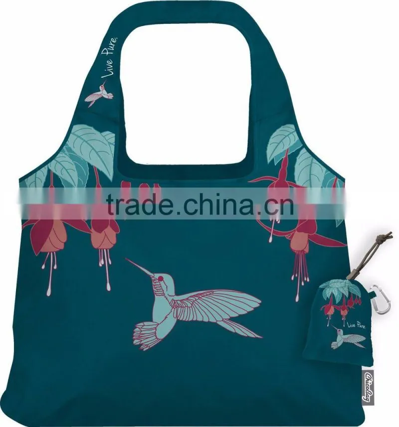 Promotional Foldable Shopping shoulder Reusable Recycle supermarket bags