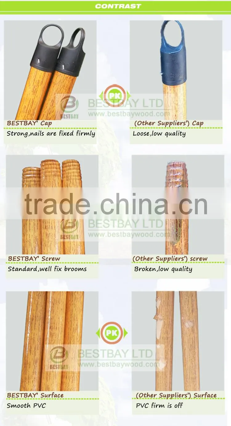 long handle cleaning brush/wooden handle brush/long handle brush pvc coated